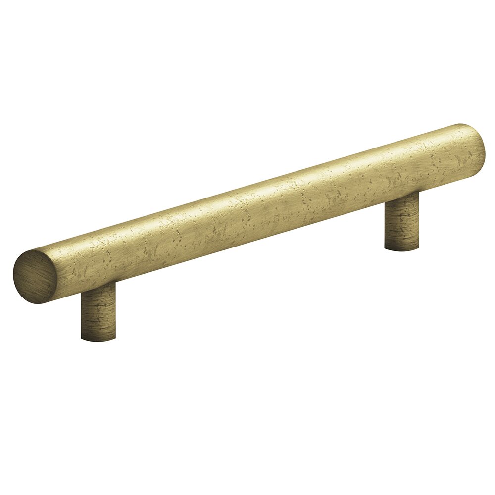 Colonial Bronze 6" Centers European Appliance Bar Pull in Distressed Antique Brass