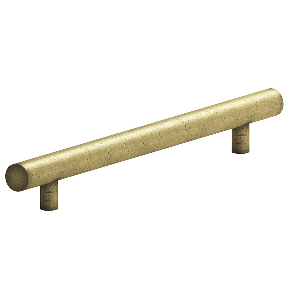 Colonial Bronze 8" Centers European Appliance Bar Pull in Distressed Antique Brass