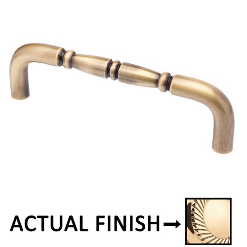 Colonial Bronze 10" Centers Traditional Thru Bolt Pull in Unlacquered Polished Brass