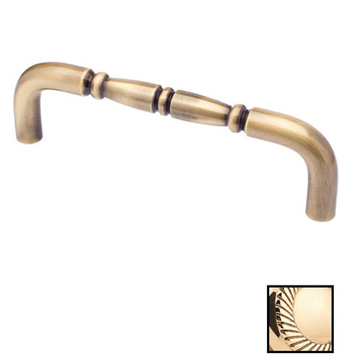Colonial Bronze 6" Centers Traditional Thru Bolt Pull in Unlacquered Polished Brass