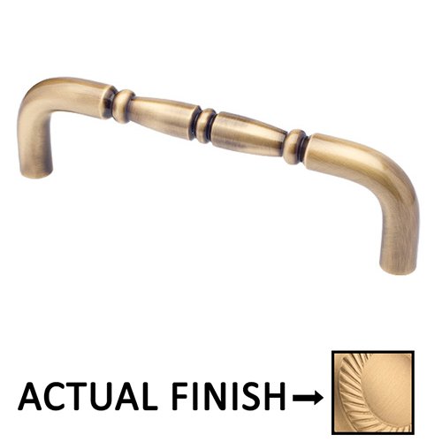 Colonial Bronze 8" Centers Traditional Thru Bolt Pull in Matte Satin Brass
