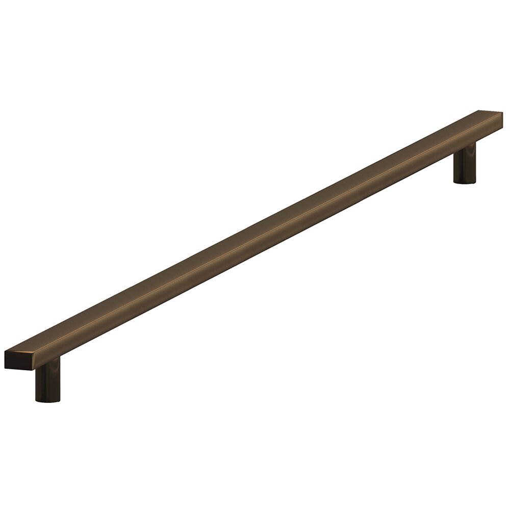 Colonial Bronze 12" Centers Rectangular Thru Bolt Pull in Oil Rubbed Bronze