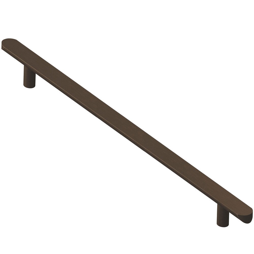 Colonial Bronze 12" Centers Half Round Appliance Pull in Heritage Bronze