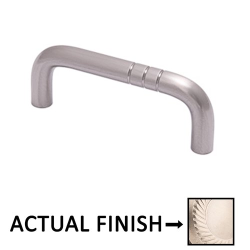 Colonial Bronze 6" Centers Appliance Pull in Satin Nickel