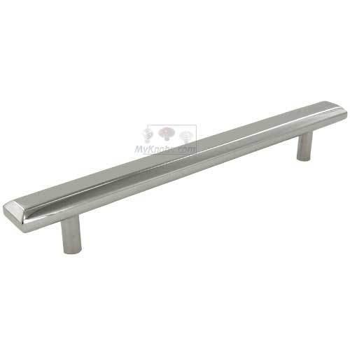 Colonial Bronze 6" Centers Beveled Appliance Pull in Polished Nickel