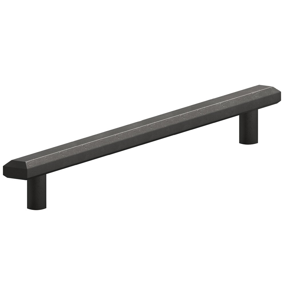 Colonial Bronze 10" Centers Beveled Appliance Pull in Distressed Black