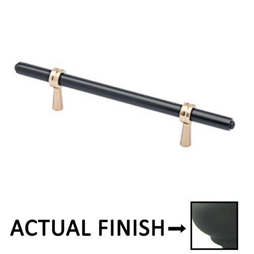 Colonial Bronze Adjustable Centers Pull in Matte Satin Black