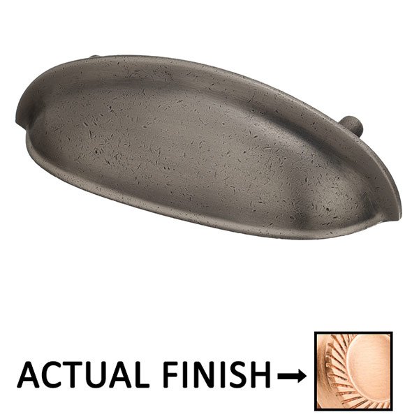 Colonial Bronze 3" Centers Oval Cup Pull in Satin Bronze
