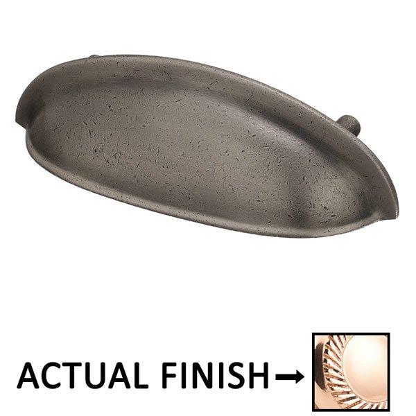 Colonial Bronze 3" Centers Oval Cup Pull in Polished Bronze