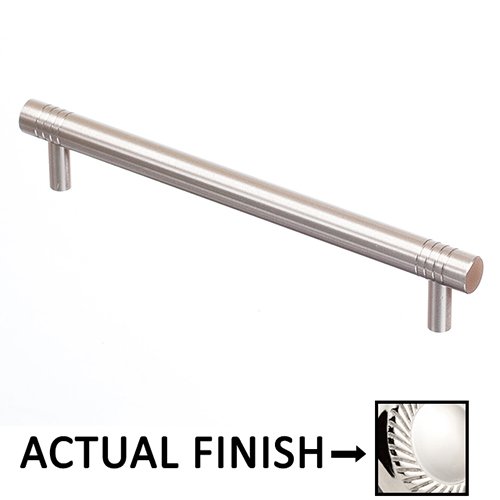 Colonial Bronze 6" Centers Striped Appliance Pull in Polished Chrome