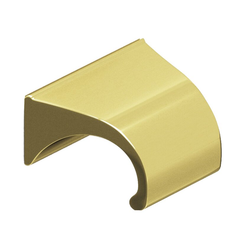 Colonial Bronze 1" Centers Pull in Polished Brass Unlacquered