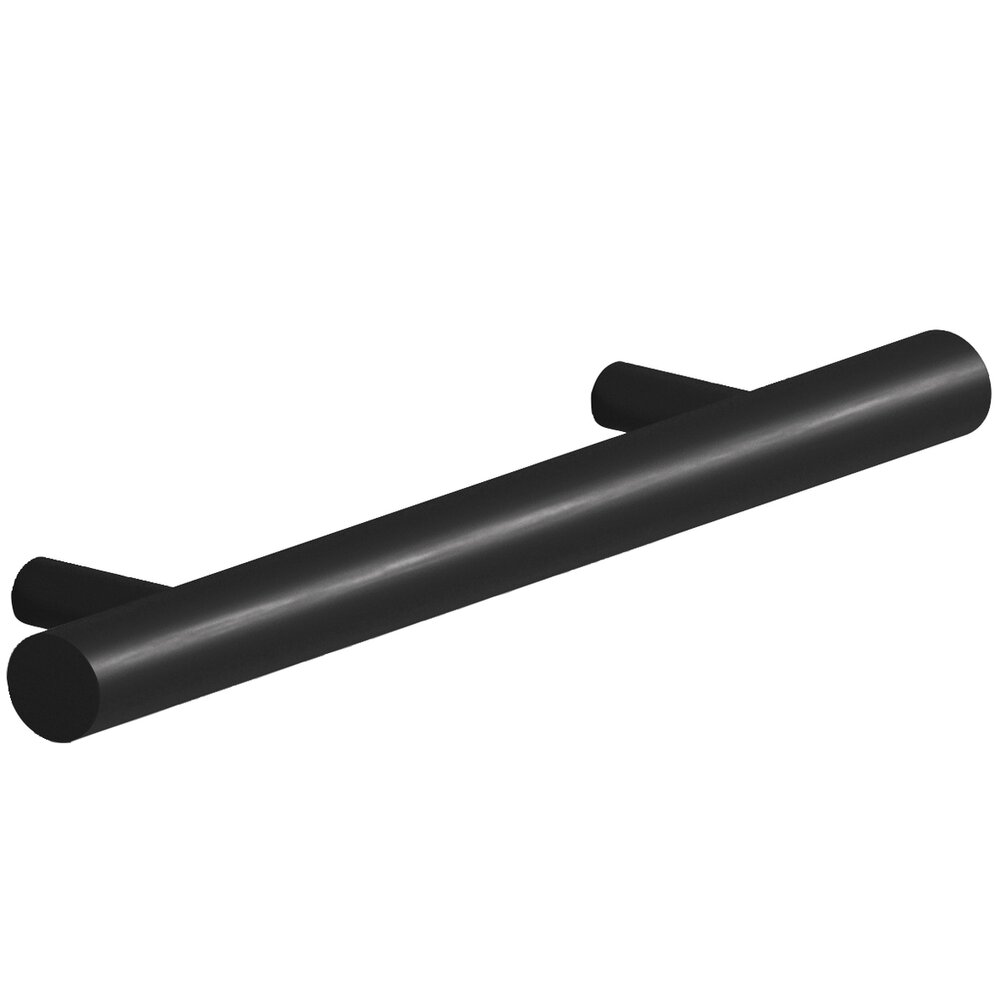 Colonial Bronze 3 1/2" Centers Shank Pull in Matte Satin Black