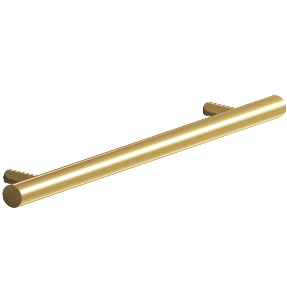 Colonial Bronze 6" Centers Shank Pull in Satin Brass