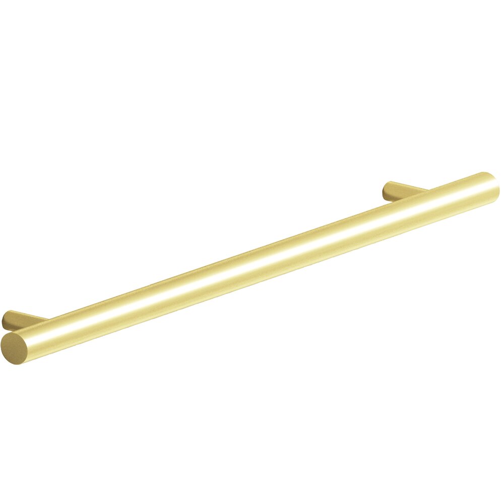 Colonial Bronze 8" Centers Shank Pull in Matte Satin Brass