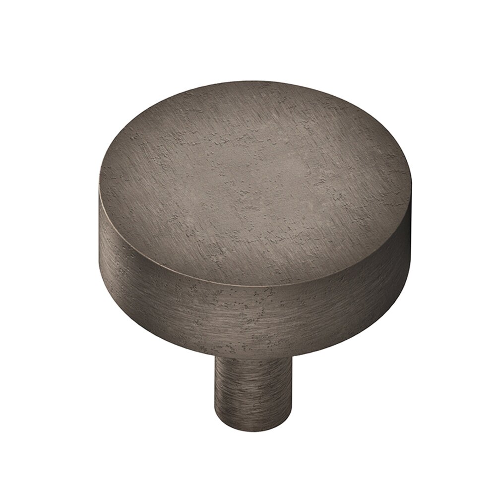 Colonial Bronze 1 1/2" Diameter Round Knob/Shank In Distressed Pewter