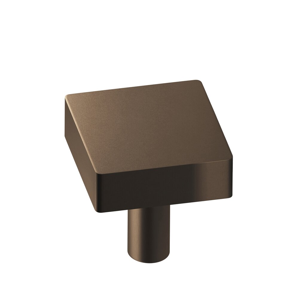 Colonial Bronze 1 1/4" Square Knob/Shank In Heritage Bronze