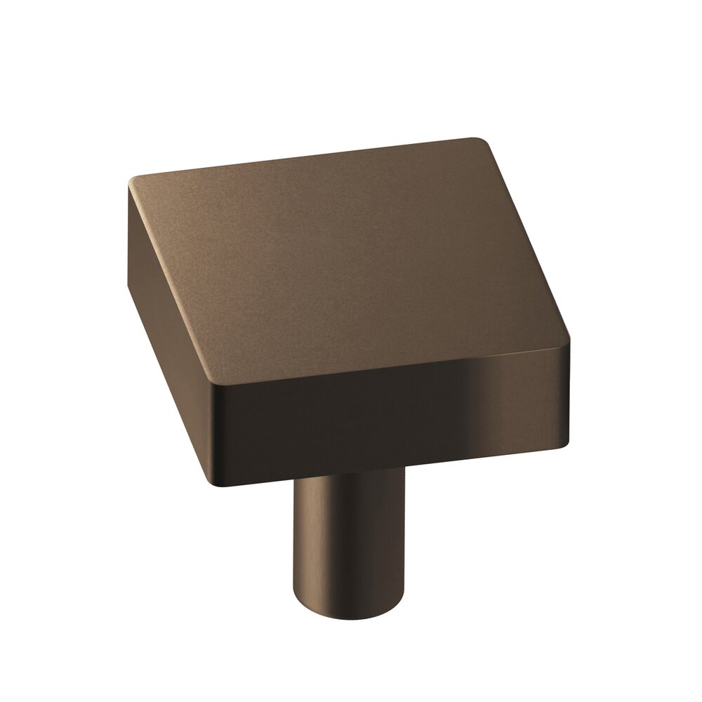 Colonial Bronze 1 1/2" Square Knob/Shank In Heritage Bronze