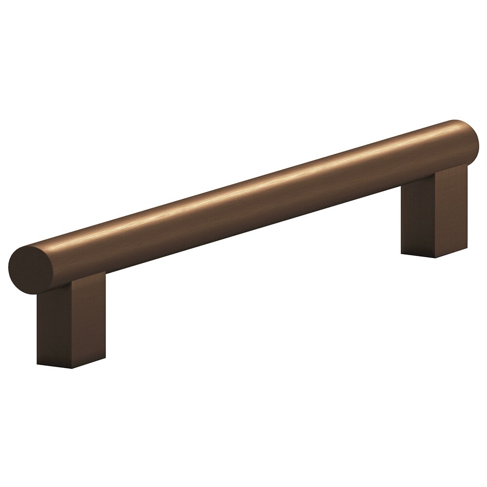 Colonial Bronze 6" Centers Rectangular Post Bar Pull in Matte Oil Rubbed Bronze