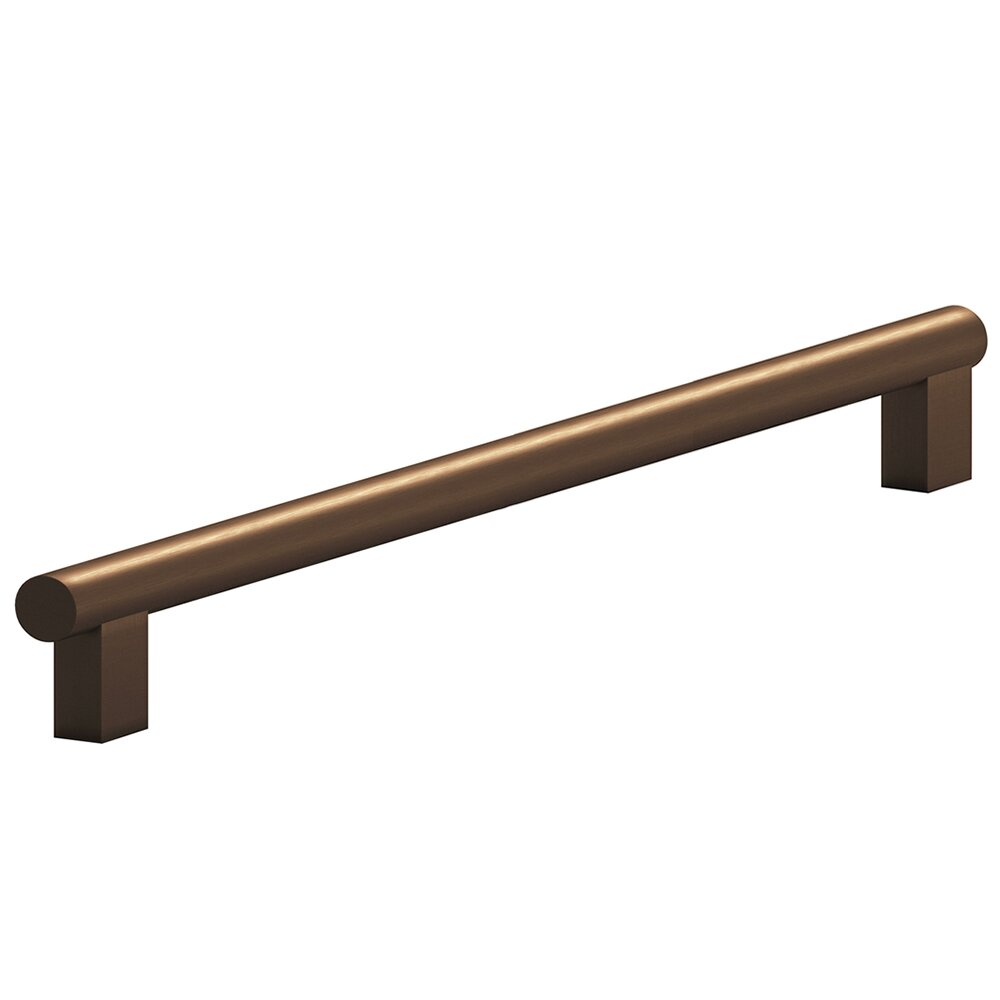 Colonial Bronze 8" Centers Rectangular Post Bar Pull in Matte Oil Rubbed Bronze