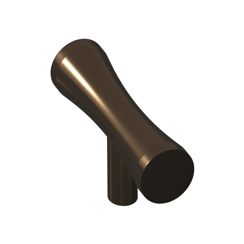 Colonial Bronze 2" Long Concave Knob in Oil Rubbed Bronze