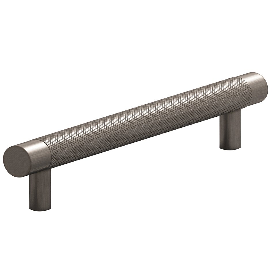 Colonial Bronze 6" Centers Diamond Knurl Pull in Pewter