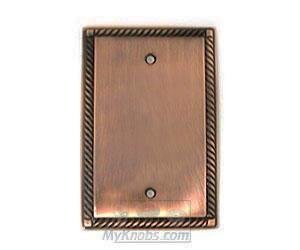 Colonial Bronze Arlington Single Blank Switchplate in Antique Copper