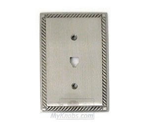 Colonial Bronze Arlington Phone Jack Switchplate in Nickel Stainless