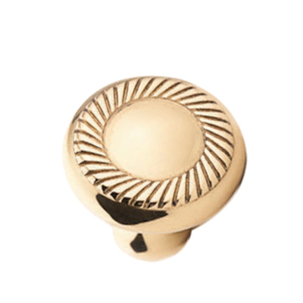 Colonial Bronze 1 1/4" Rope Knob In Polished Brass Unlacquered