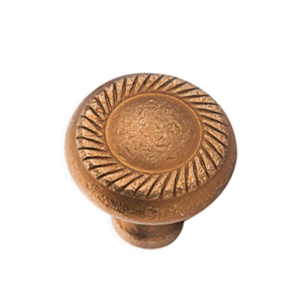 Colonial Bronze 1 1/4" Rope Knob In Distressed Statuary Bronze