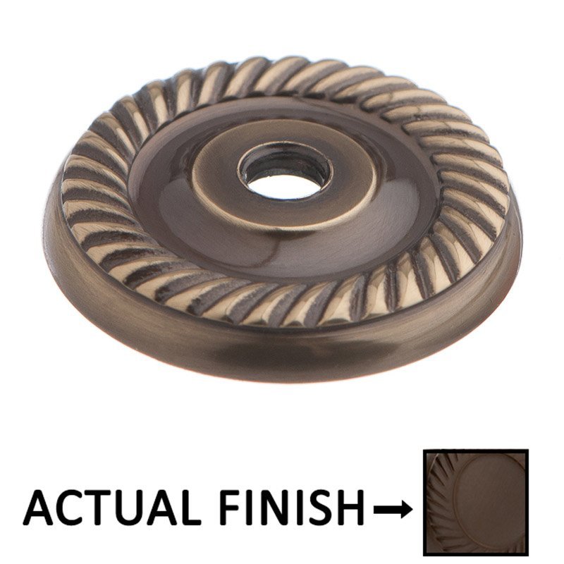 Colonial Bronze 1 1/4" Rope Backplate in Matte Oil Rubbed Bronze