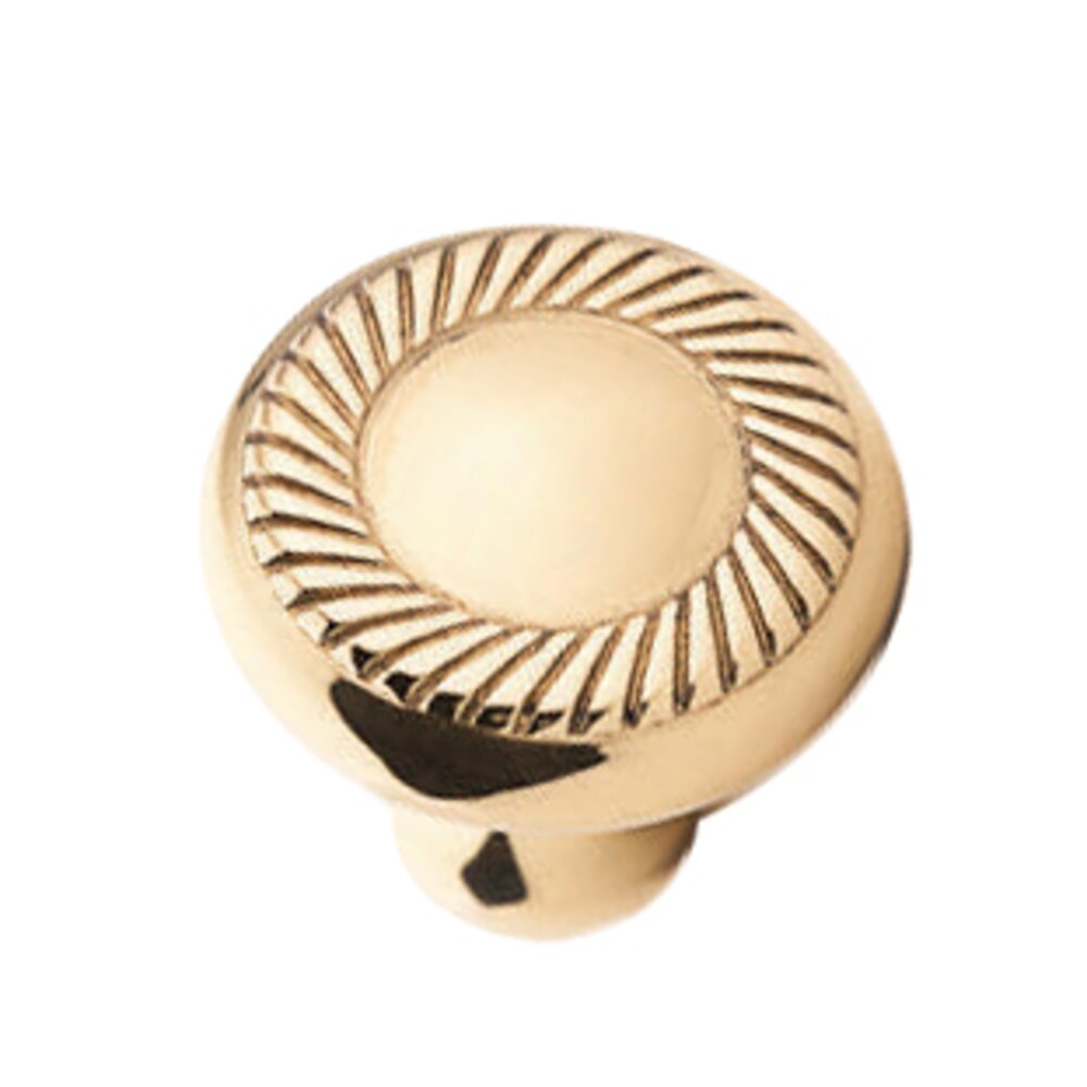 Colonial Bronze 1 1/2" Rope Knob In Polished Brass
