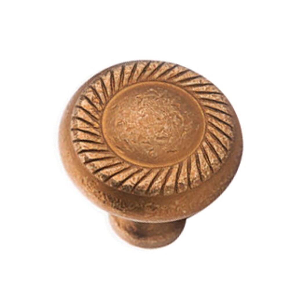 Colonial Bronze 1 1/2" Rope Knob In Distressed Statuary Bronze