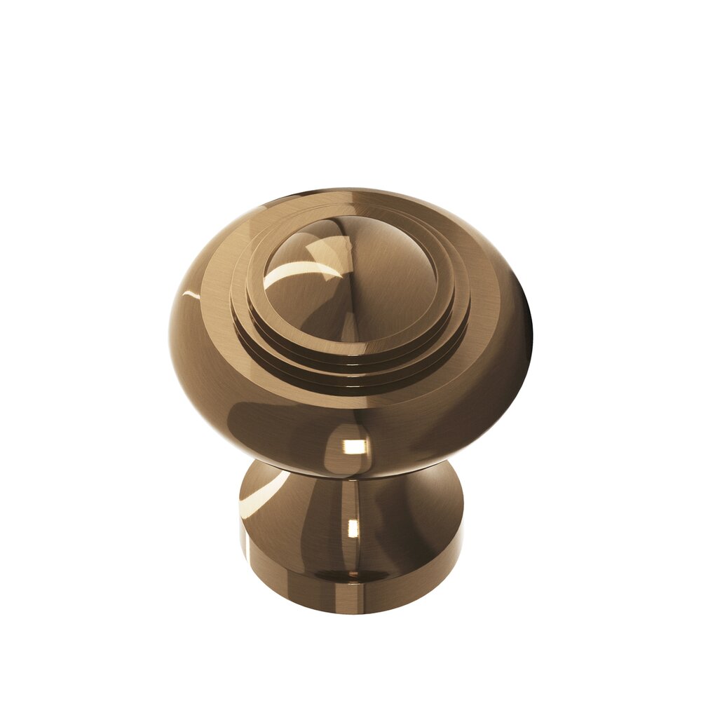 Colonial Bronze 1 3/16" Diameter Small Button Knob in Light Statuary Bronze