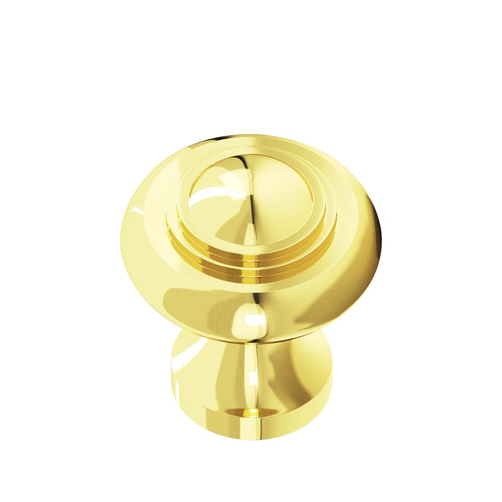 Colonial Bronze 1 3/16" Knob In French Gold