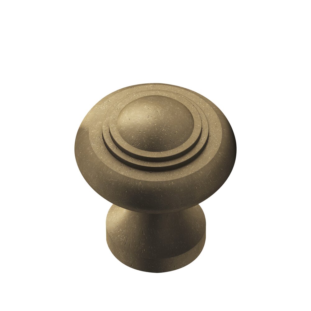 Colonial Bronze 1 3/16" Diameter Small Button Knob in Distressed Oil Rubbed Bronze