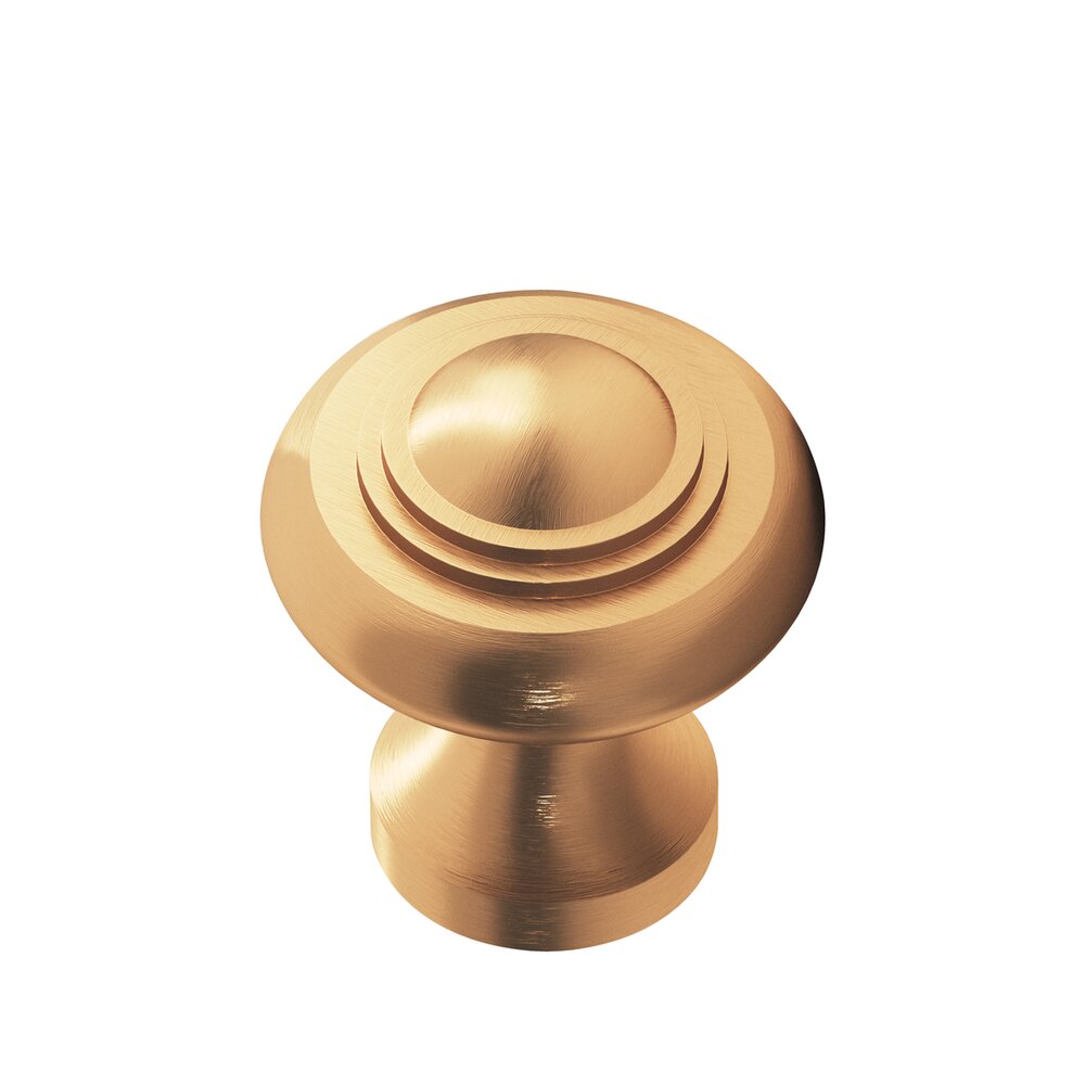 Colonial Bronze 1 3/16" Diameter Small Button Knob in Matte Satin Bronze