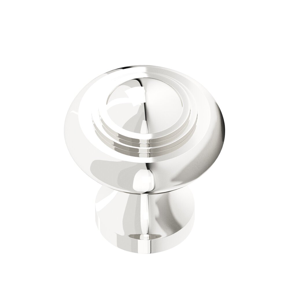 Colonial Bronze 1 3/8" Knob In Polished Nickel
