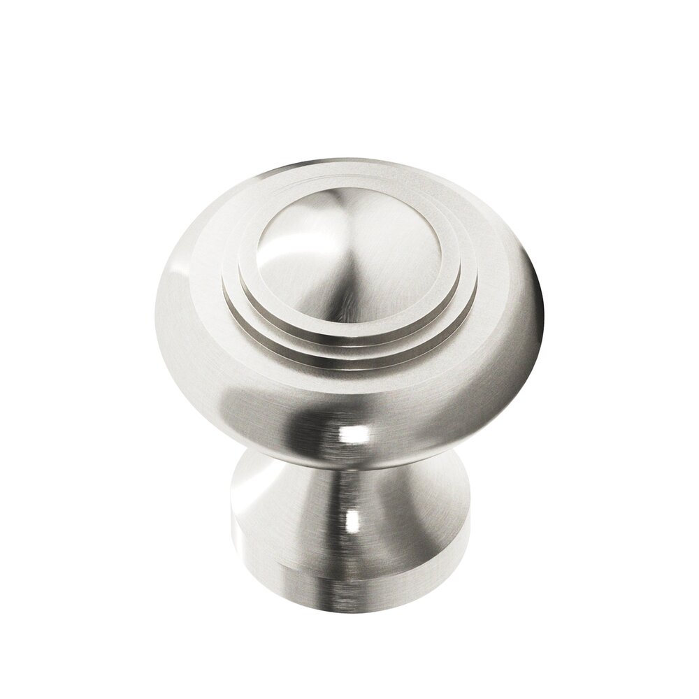 Colonial Bronze 1 3/8" Diameter Medium Button Knob in Nickel Stainless
