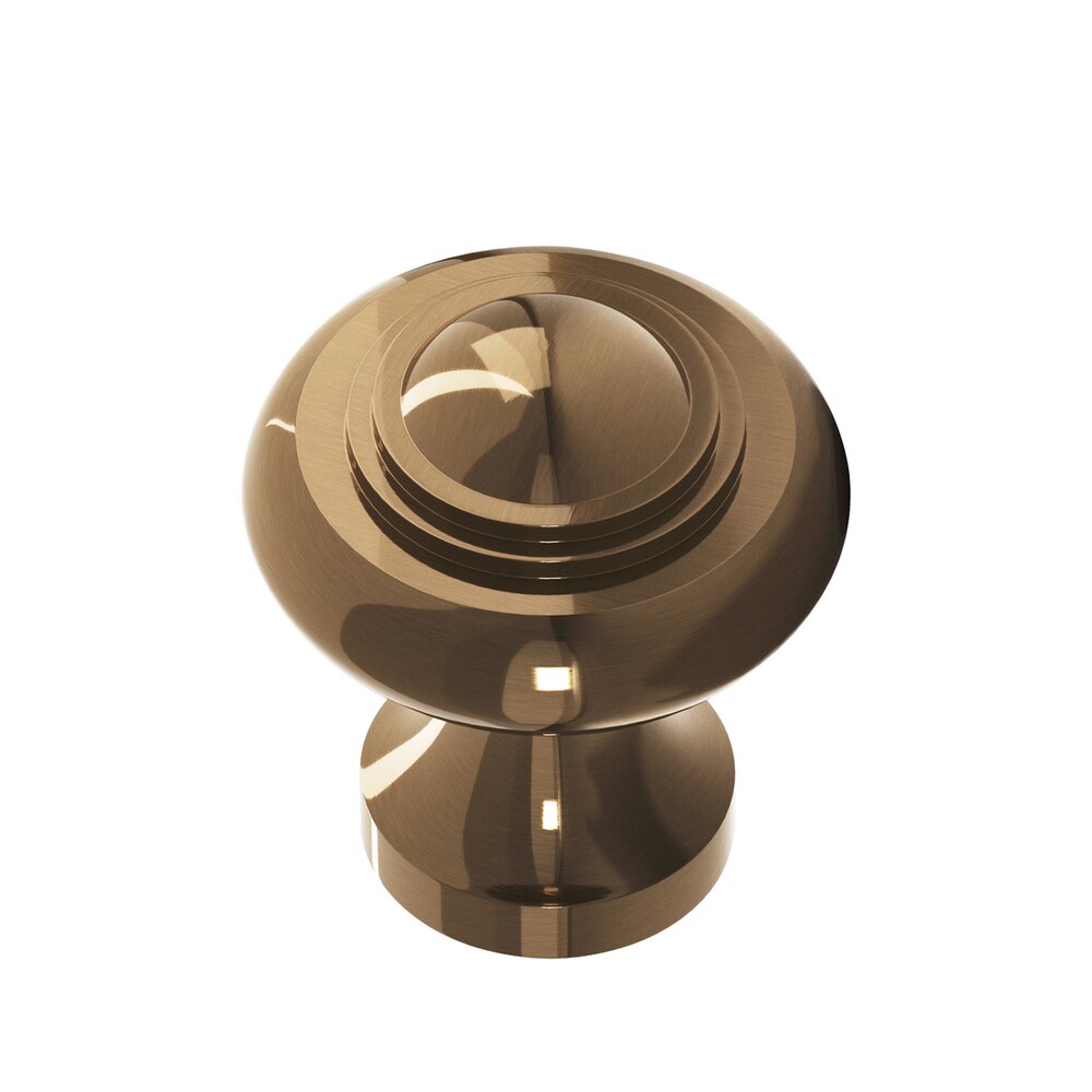 Colonial Bronze 1 3/8" Diameter Medium Button Knob in Light Statuary Bronze
