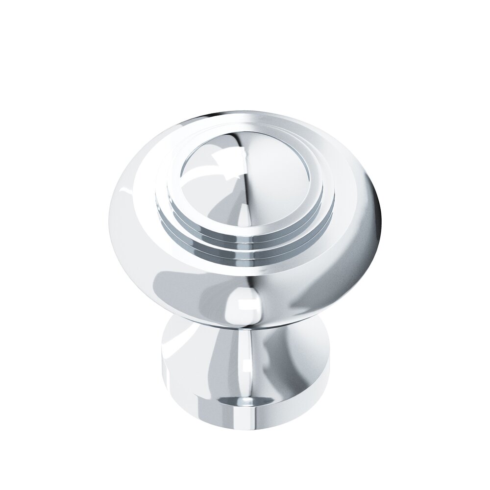 Colonial Bronze 1 3/8" Knob In Polished Chrome