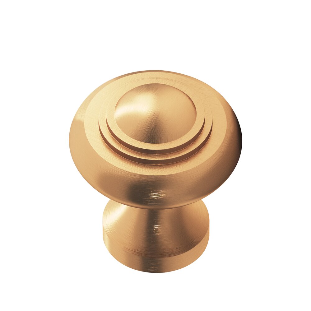 Colonial Bronze 1 3/8" Diameter Medium Button Knob in Matte Satin Bronze