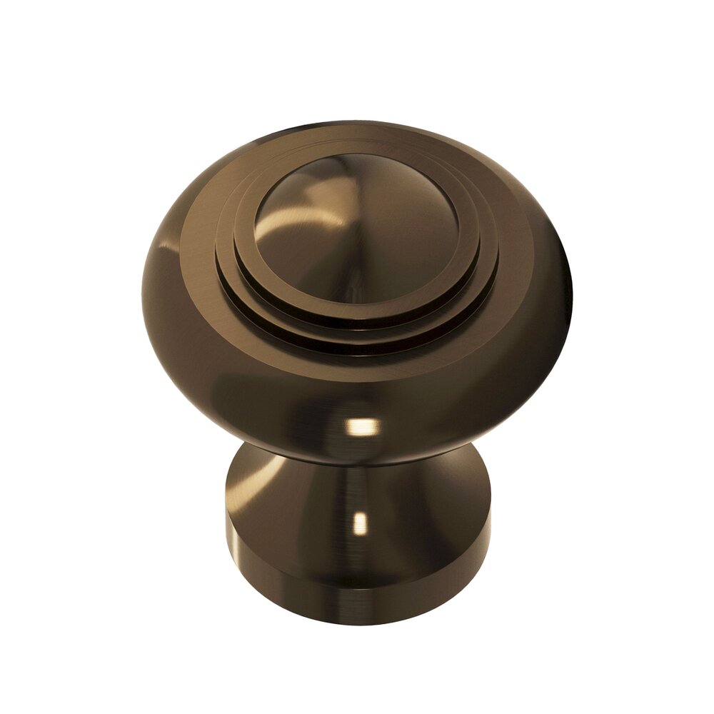 Colonial Bronze 1 1/2" Diameter Large Button Knob in Oil Rubbed Bronze