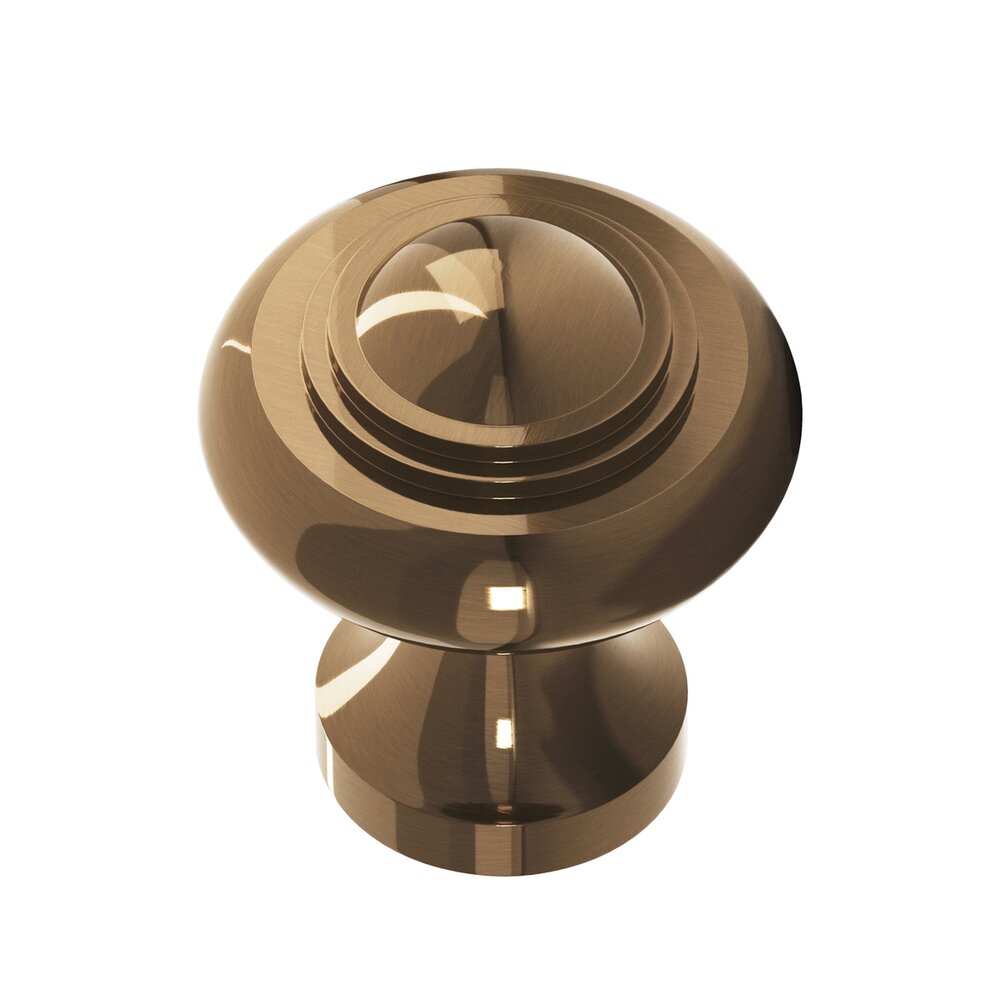Colonial Bronze 1 1/2" Diameter Large Button Knob in Light Statuary Bronze