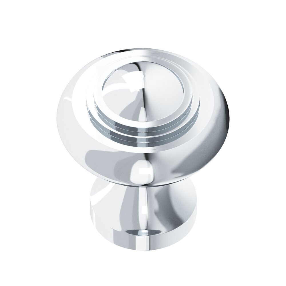 Colonial Bronze 1 1/2" Knob In Polished Chrome
