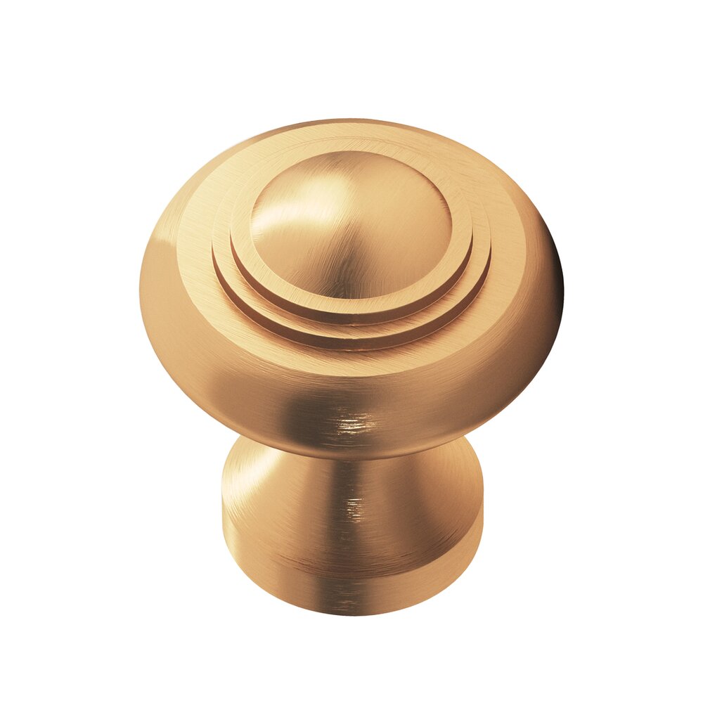 Colonial Bronze 1 1/2" Diameter Large Button Knob in Matte Satin Bronze
