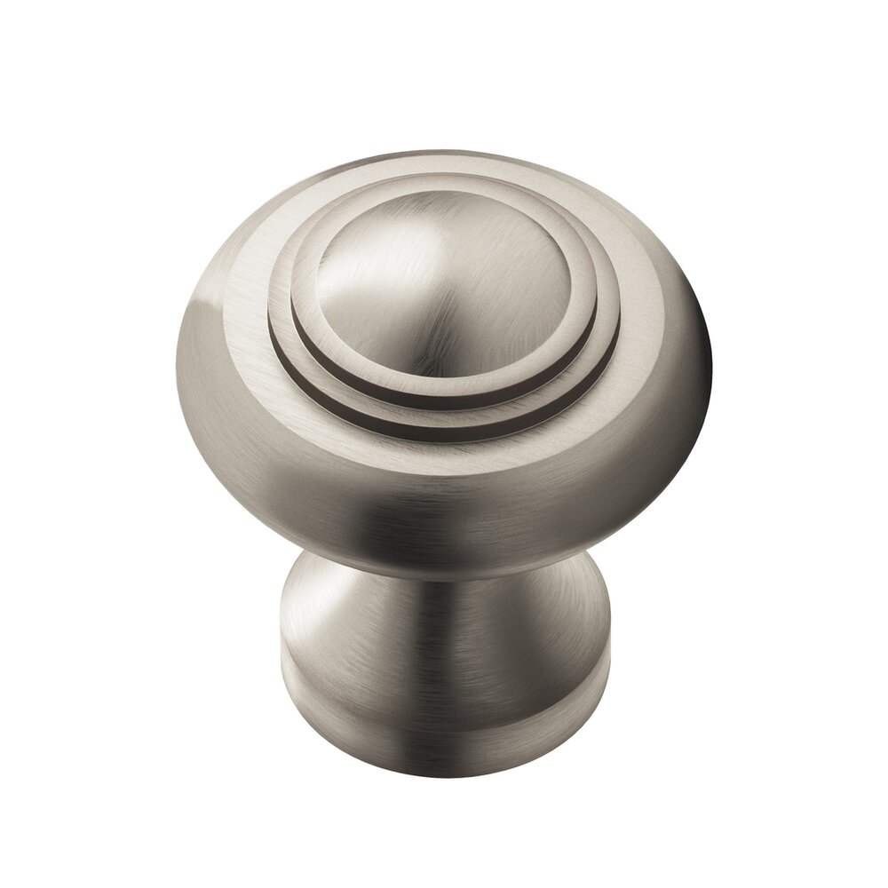 Colonial Bronze 1 1/2" Diameter Large Button Knob in Matte Pewter