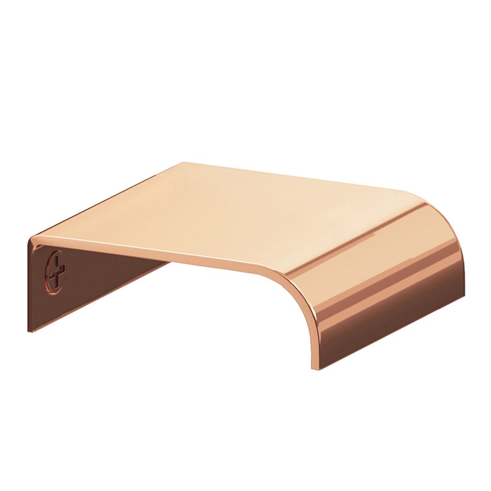 Colonial Bronze 1 1/2" Long Edge Pull in Polished Copper