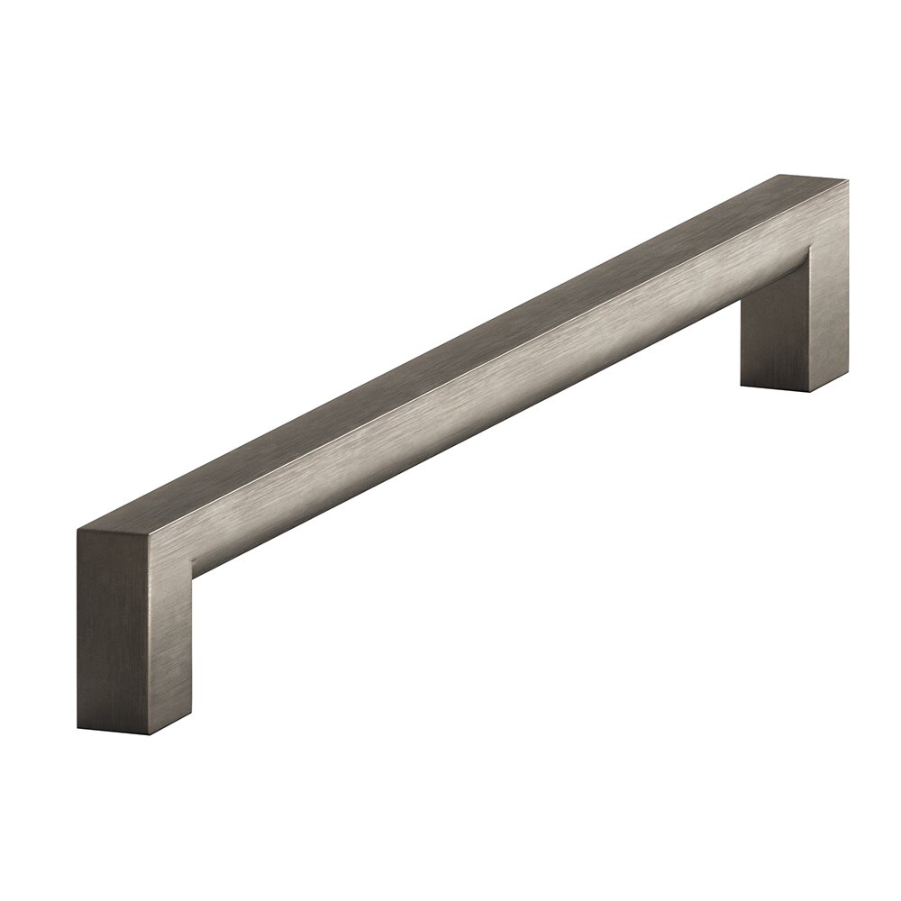 Colonial Bronze 6" Centers Rectangular Pull in Matte Pewter