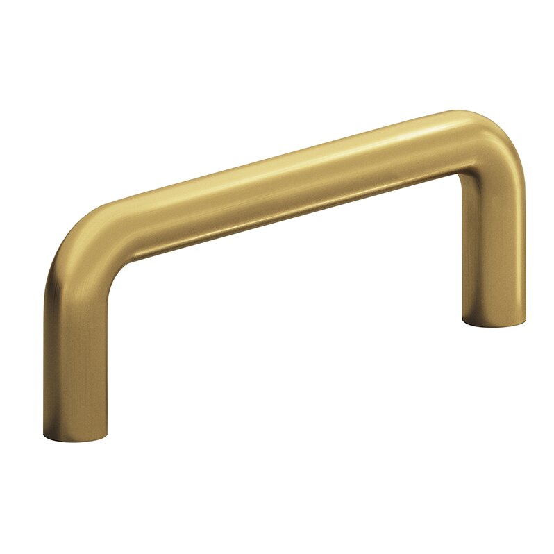Colonial Bronze 2 1/2" Centers Wire Pull in Satin Brass