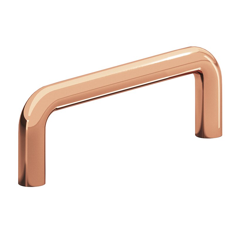 Colonial Bronze 2 1/2" Centers Wire Pull in Polished Copper